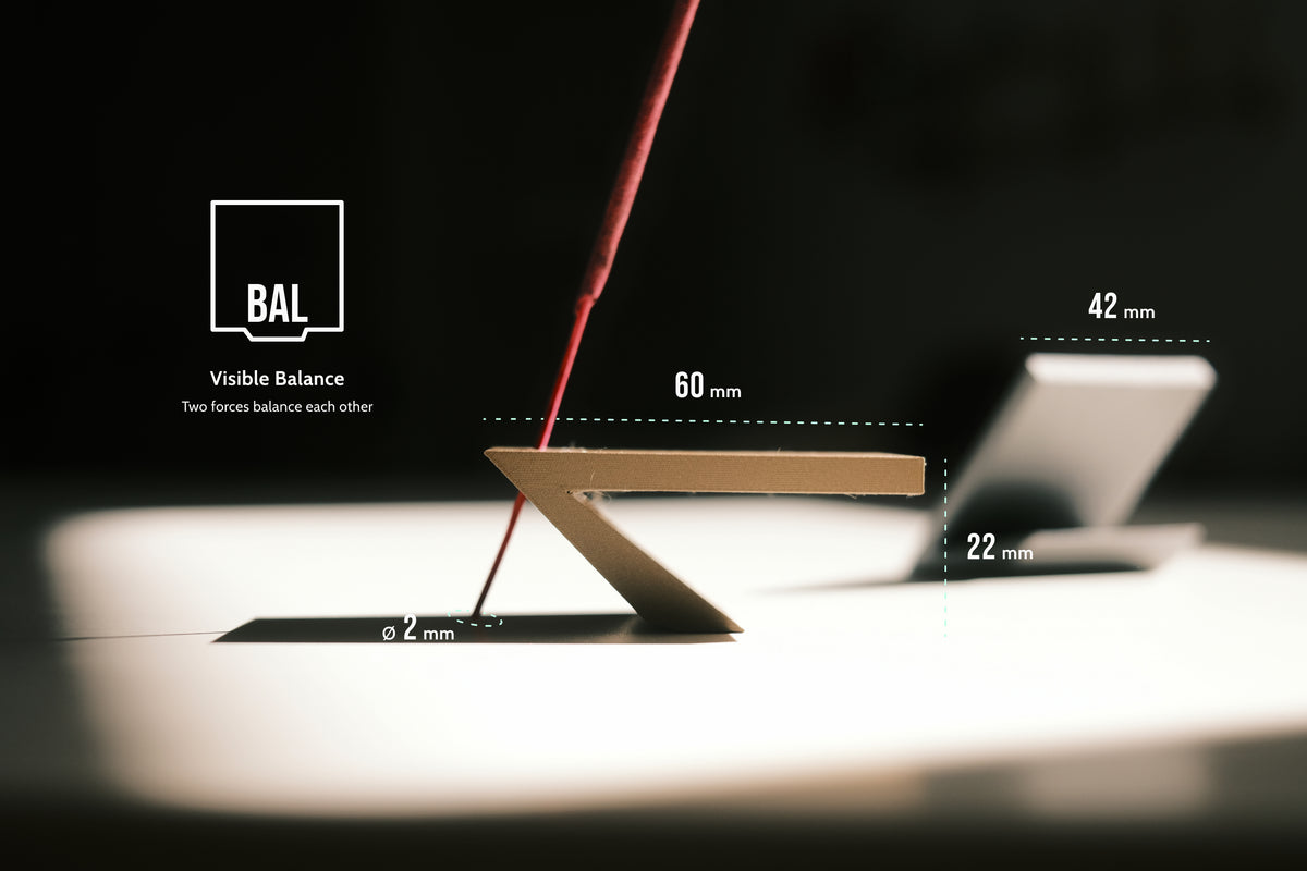 BAL Solid – Räucherstäbchenhalter aus Metallverbund